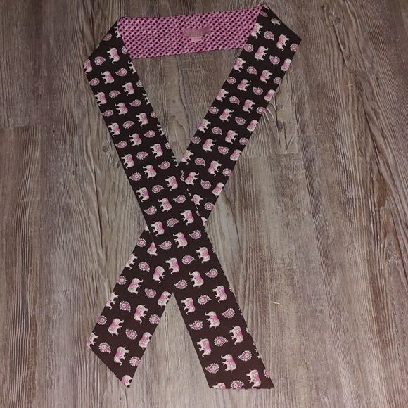 Vera Bradley elephant print  reversible sash - Picture 1 of 5